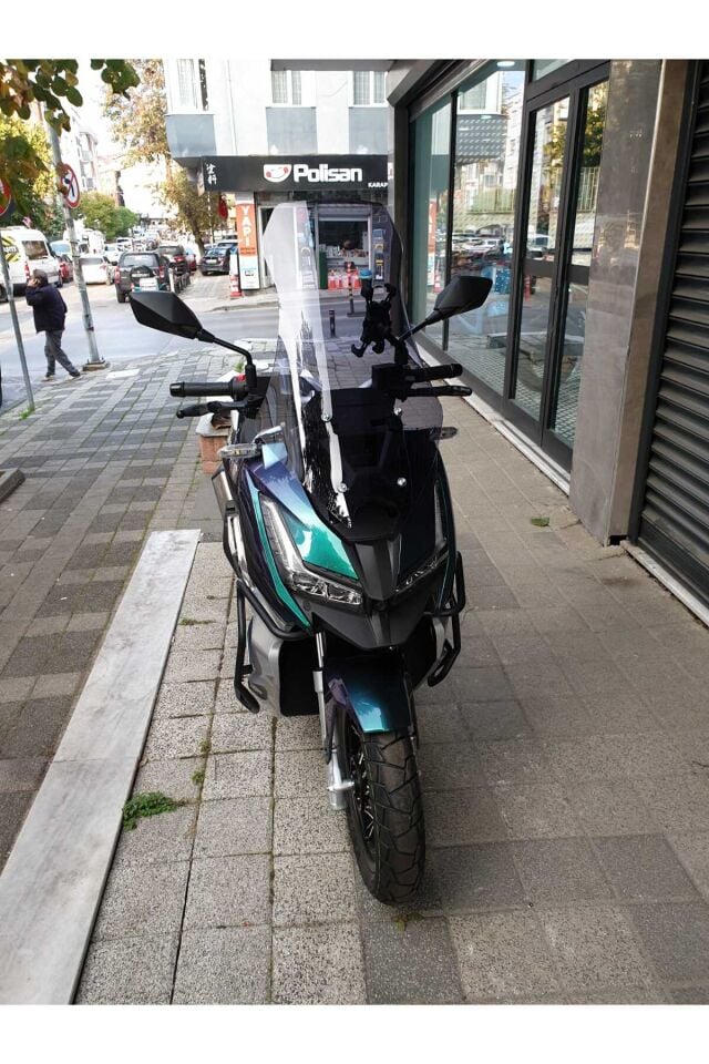 MOTOCAM Barossa ADV 125 Ön Cam 2025-2026 Model 65cm Füme Renkli 4mm ORTA BOYLU