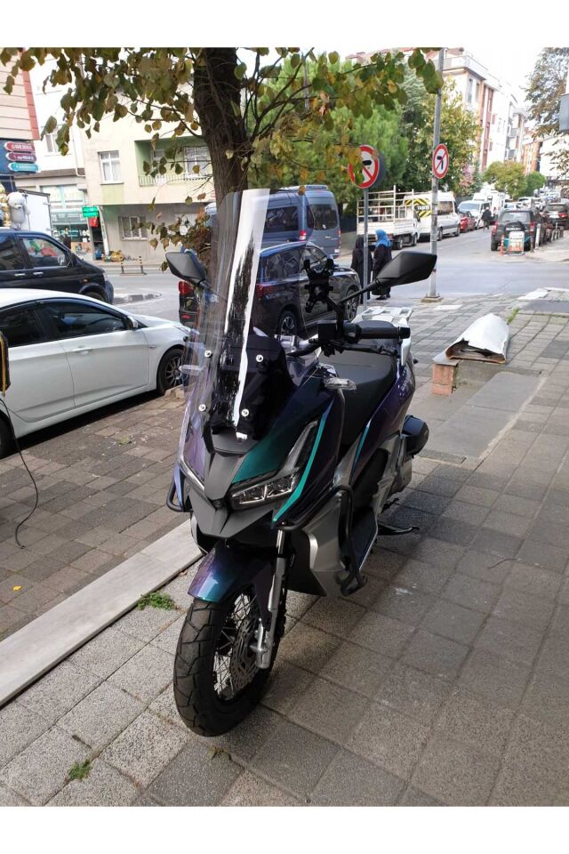 MOTOCAM Barossa ADV 125 Ön Cam 2025-2026 Model 65cm Füme Renkli 4mm ORTA BOYLU