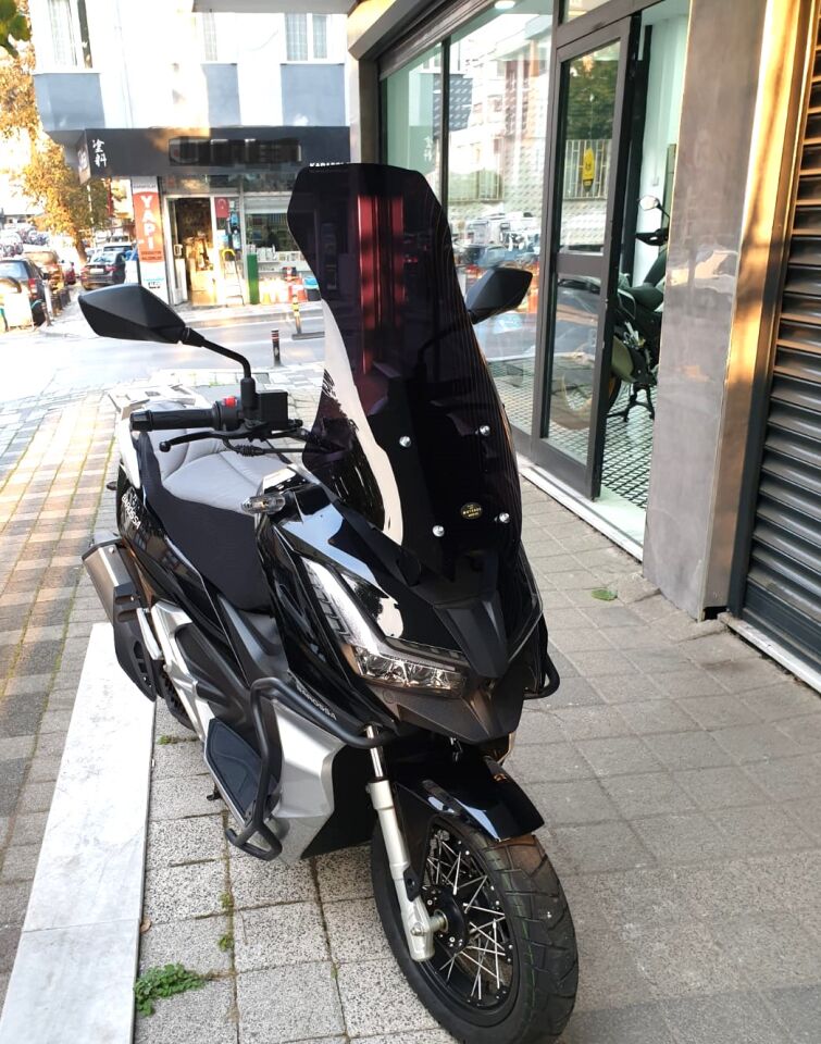 MOTOCAM Barossa ADV 125 Ön Cam 2025-2026 Model 65cm Siyah Renkli 4mm ORTA BOYLU