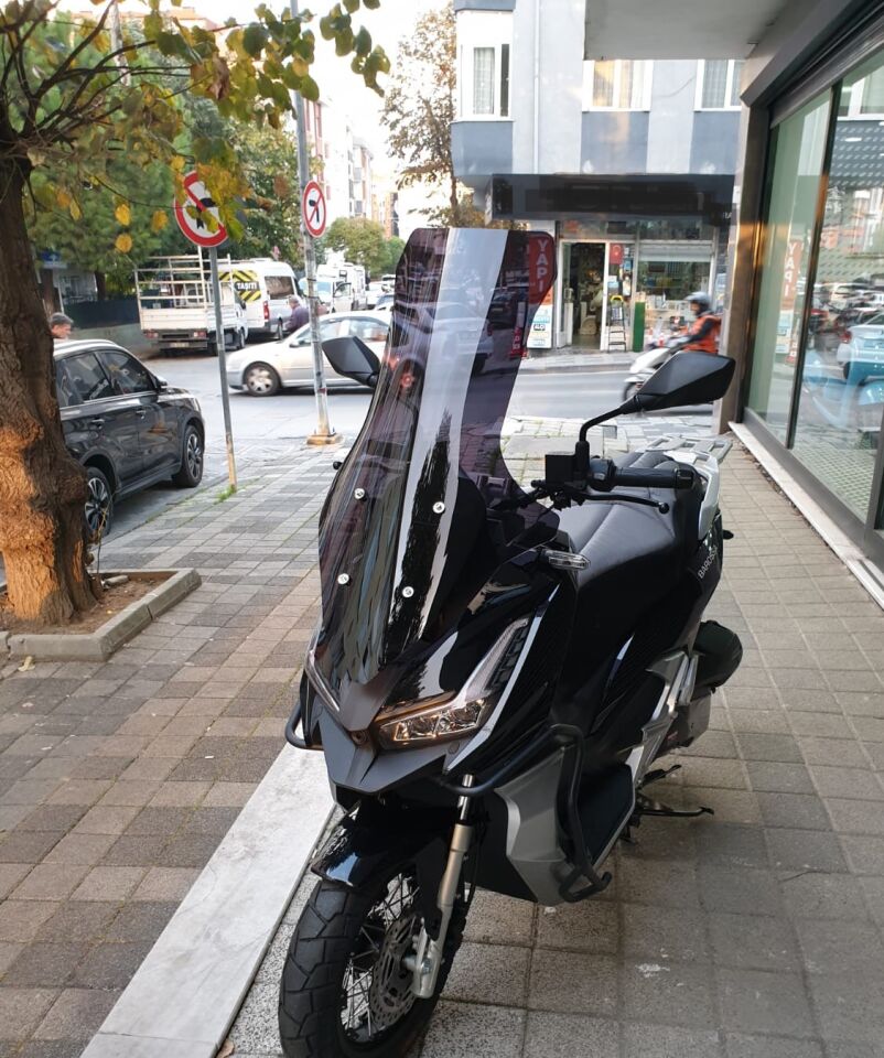 MOTOCAM Barossa ADV 125 Ön Cam 2025-2026 Model 78cm Siyah Renkli 4mm UZUN