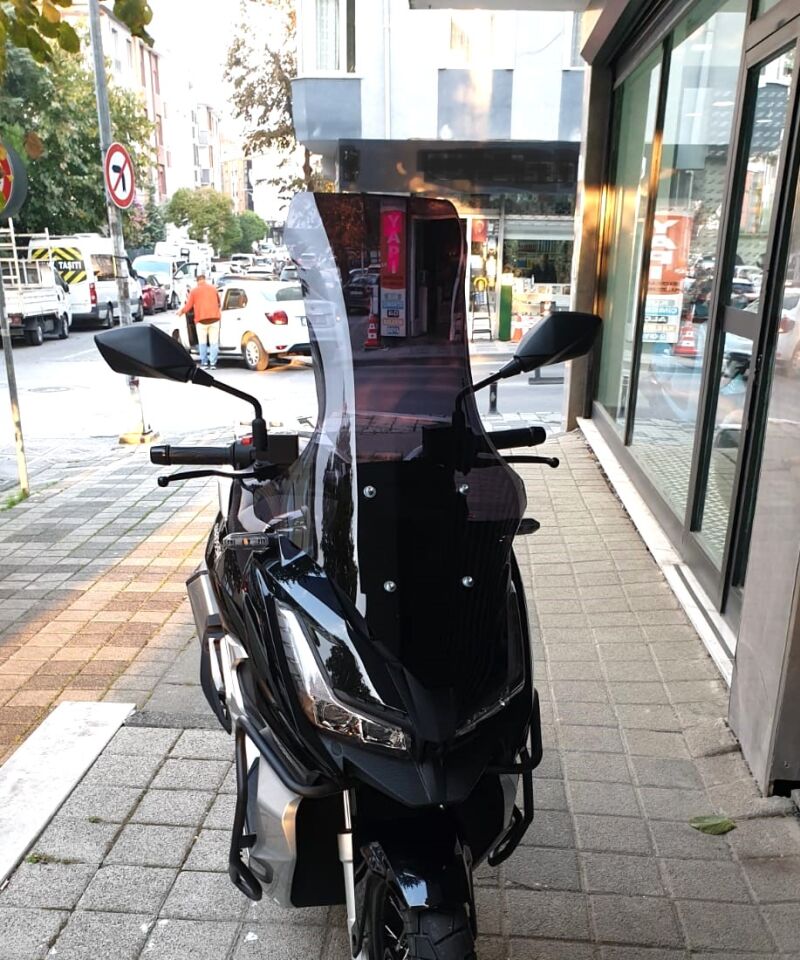 MOTOCAM Barossa ADV 125 Ön Cam 2025-2026 Model 78cm Siyah Renkli 4mm UZUN