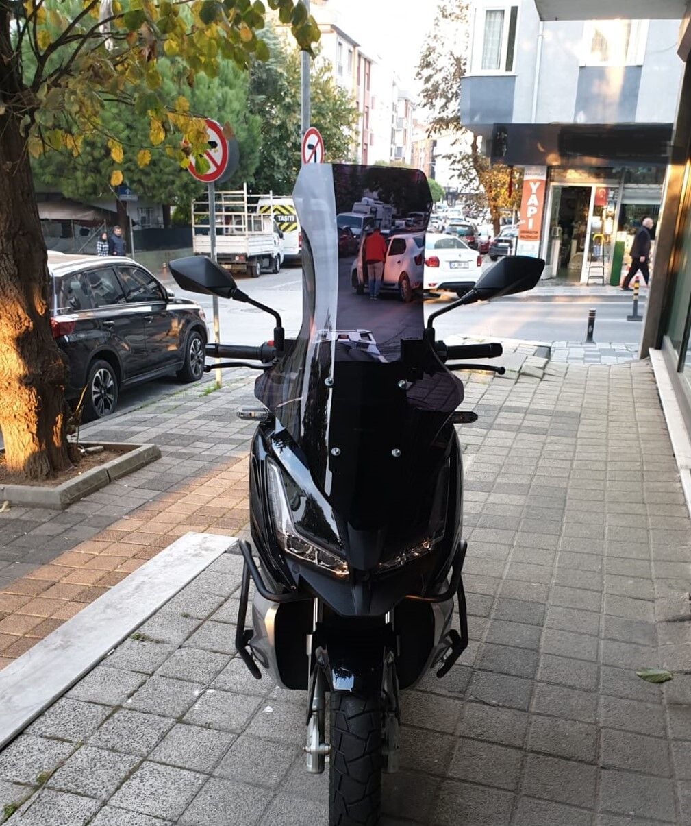 MOTOCAM Barossa ADV 125 Ön Cam 2025-2026 Model 78cm Siyah Renkli 4mm UZUN
