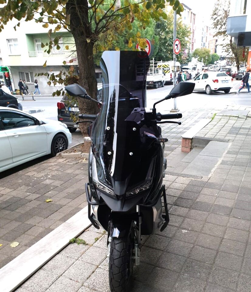 MOTOCAM Barossa ADV 125 Ön Cam 2025-2026 Model 78cm Siyah Renkli 4mm UZUN