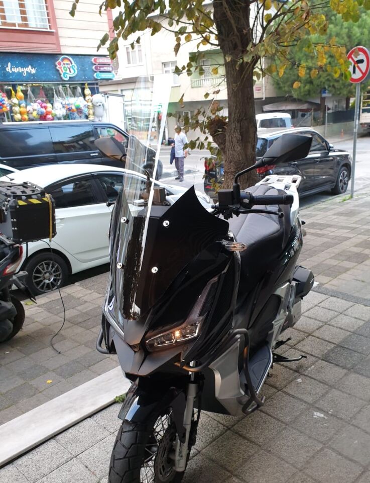 MOTOCAM Barossa ADV 125 Ön Cam 2025-2026 Model 78cm Şeffaf Renkli 4mm UZUN