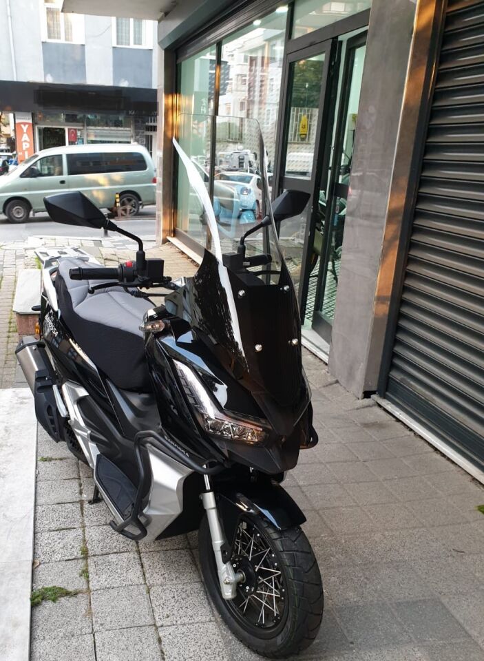 MOTOCAM Barossa ADV 125 Ön Cam 2025-2026 Model 78cm Şeffaf Renkli 4mm UZUN