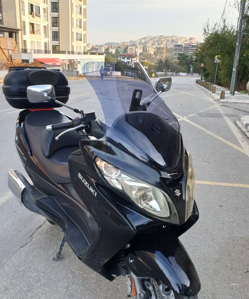 MOTOCAM Suzuki Burgman 400 K7 Ön Cam 2007-2015 Model 70cm Füme Renkli 4mm