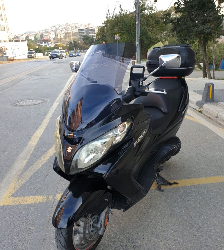 MOTOCAM Suzuki Burgman 400 K7 Ön Cam 2007-2015 Model 70cm Füme Renkli 4mm