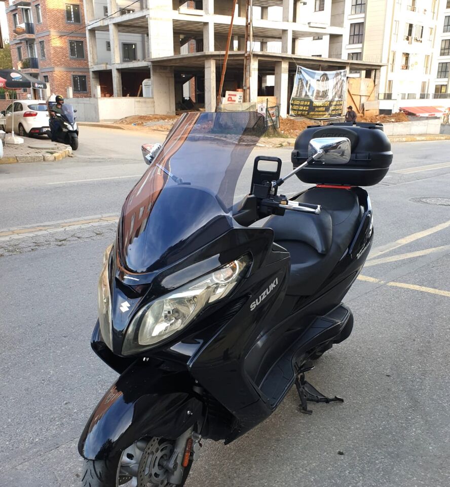 MOTOCAM Suzuki Burgman 400 K7 Ön Cam 2007-2015 Model 70cm Füme Renkli 4mm