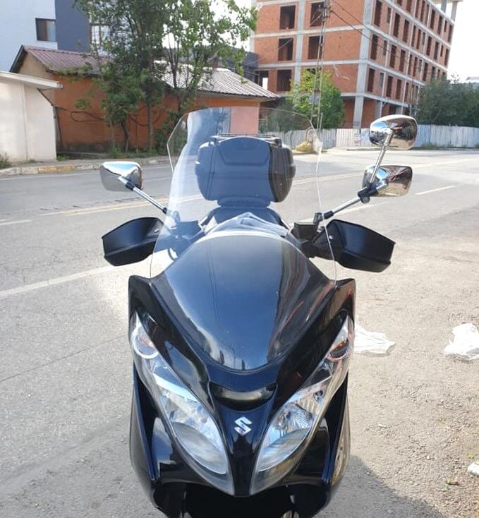 MOTOCAM Suzuki Burgman 400 K7 Ön Cam 2007-2015 Model 70cm Şeffaf Renkli 4mm