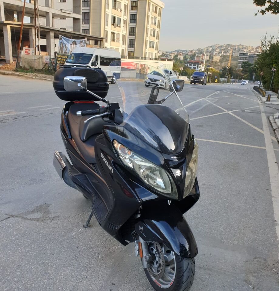 MOTOCAM Suzuki Burgman 400 K7 Ön Cam 2007-2015 Model 70cm Şeffaf Renkli 4mm