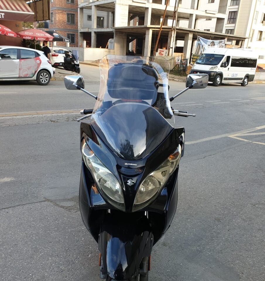 MOTOCAM Suzuki Burgman 400 K7 Ön Cam 2007-2015 Model 70cm Şeffaf Renkli 4mm