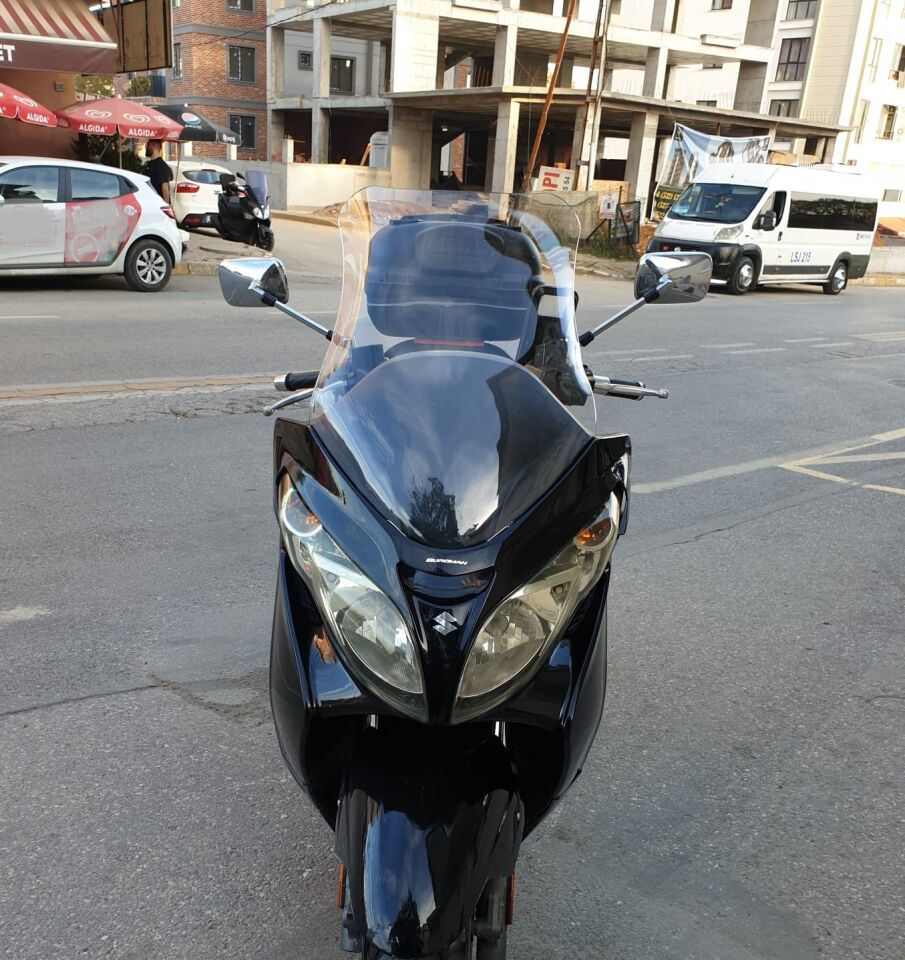 MOTOCAM Suzuki Burgman 400 K7 Ön Cam 2007-2015 Model 70cm Şeffaf Renkli 4mm