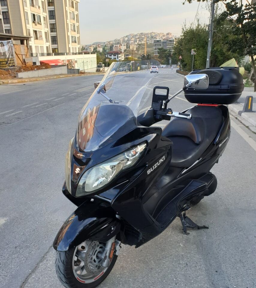 MOTOCAM Suzuki Burgman 400 K7 Ön Cam 2007-2015 Model 70cm Şeffaf Renkli 4mm