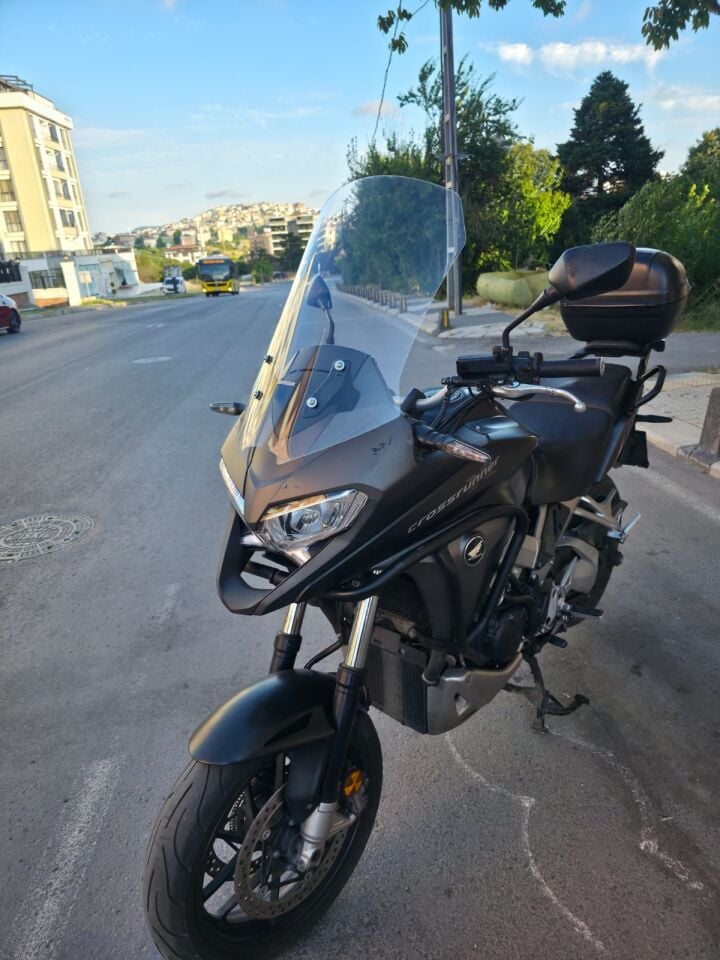 MOTOCAM Honda VFR 800 Crosrunner Ön Cam 2015-2016 Model 56cm Şeffaf Renkli 4mm