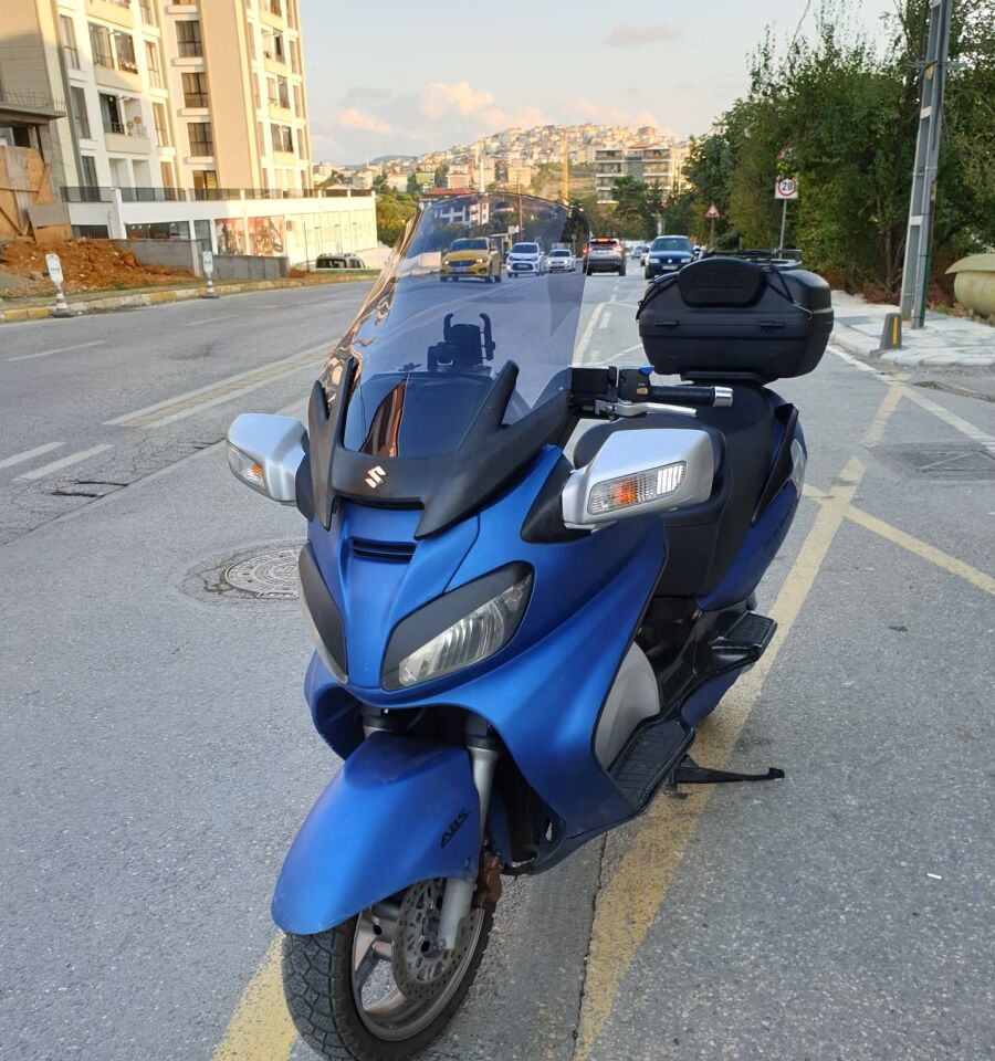 MOTOCAM Suzuki Burgman 650 Ön Cam 2005-2008 Model 65cm Füme Renkli 4mm