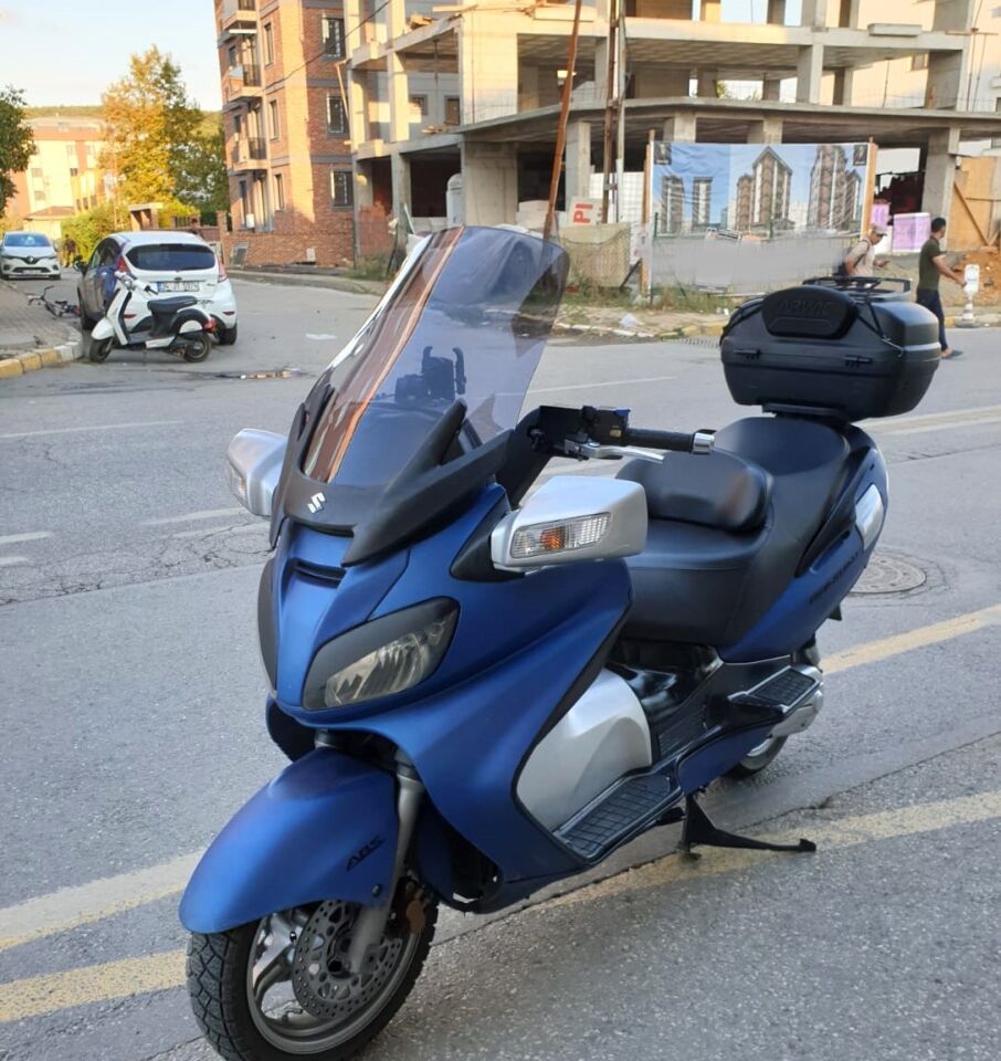 MOTOCAM Suzuki Burgman 650 Ön Cam 2005-2008 Model 65cm Füme Renkli 4mm