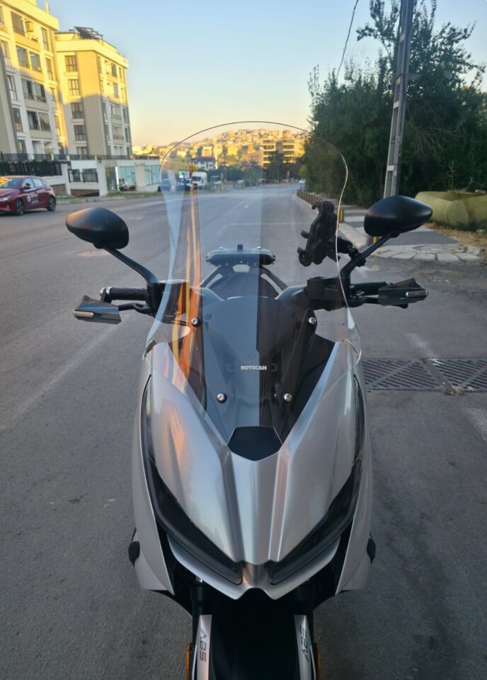 MOTOCAM Zontes ZT 125 Ön Cam 2025-2026 Model 62cm Şeffaf Renkli 4mm