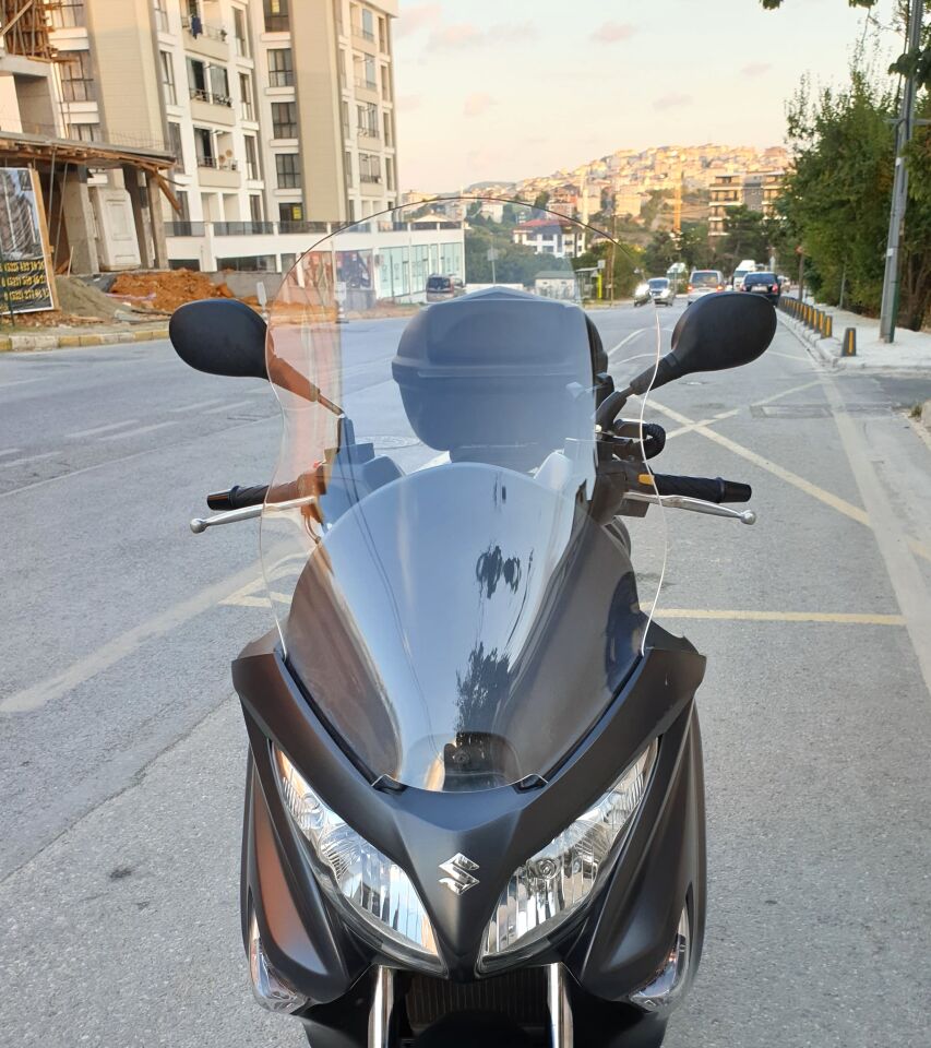 MOTOCAM Suzuki Burgman 200 Ön Cam 2006-2013 Model 61cm Şeffaf Renkli 4mm