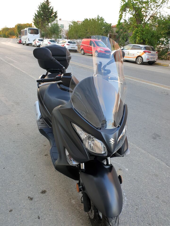 MOTOCAM Suzuki Burgman 200 Ön Cam 2006-2013 Model 61cm Şeffaf Renkli 4mm