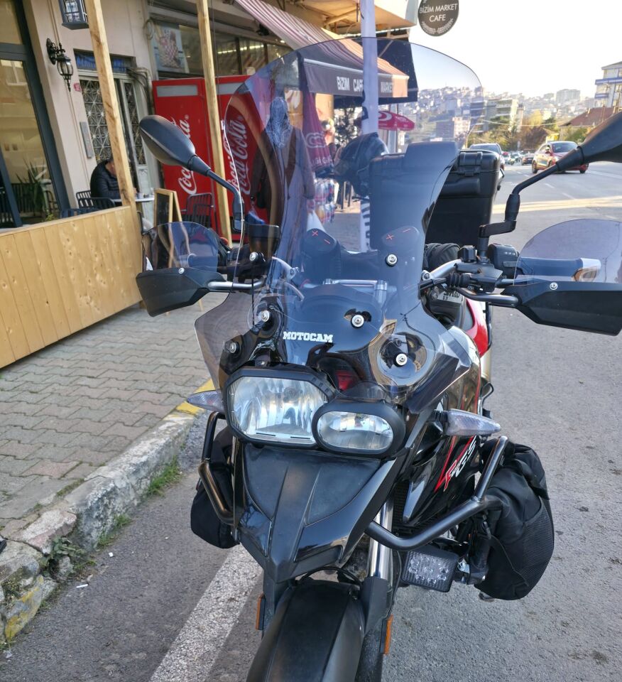 MOTOCAM BMW F 700 Ön Cam 2012-2019 Model 56cm Füme Renkli 4mm