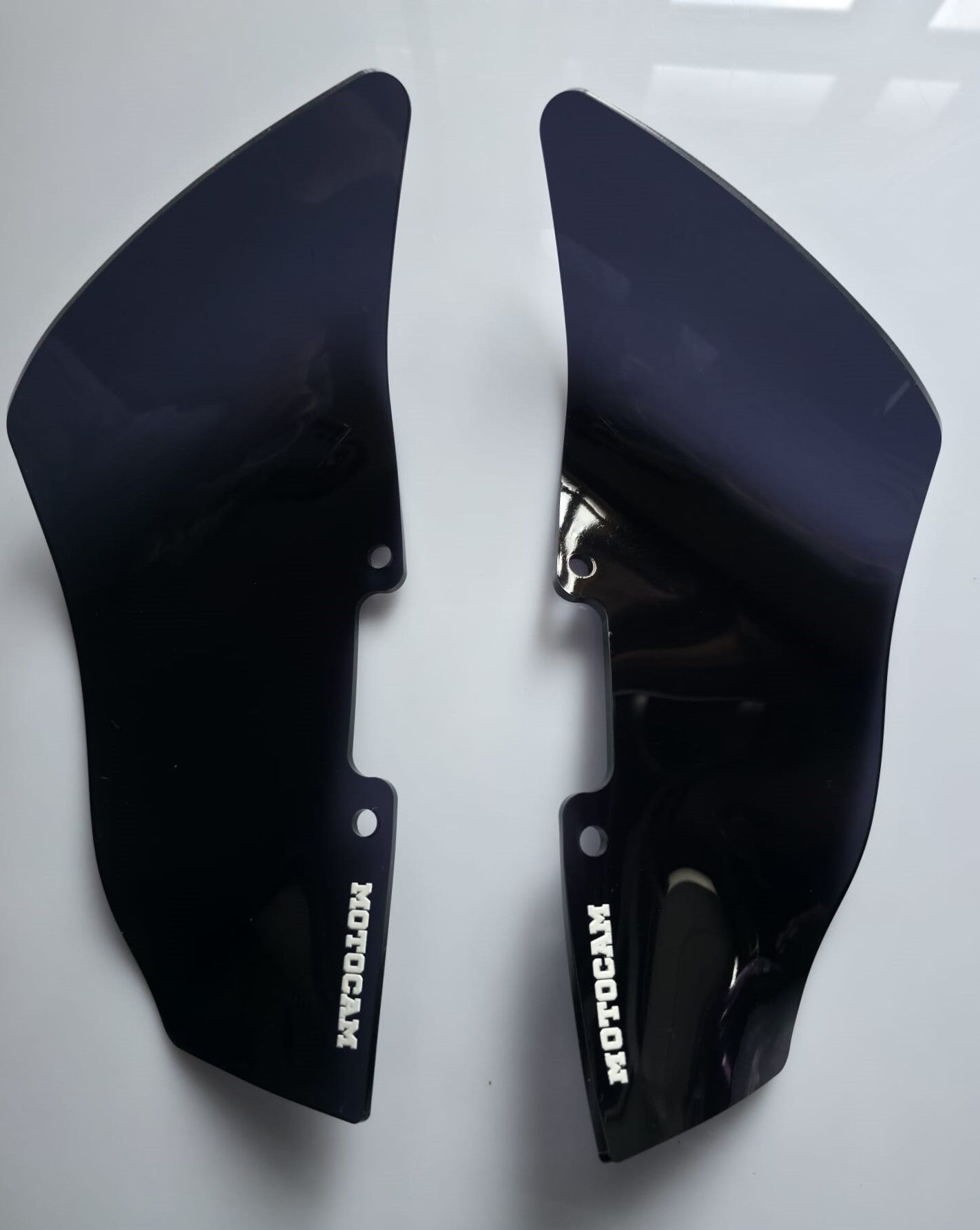 MOTOCAM Voge DS 900 X Böbrek Koruma Rüzgar Saptırıcı Yan Deflektör Siyah Renkli 4mm
