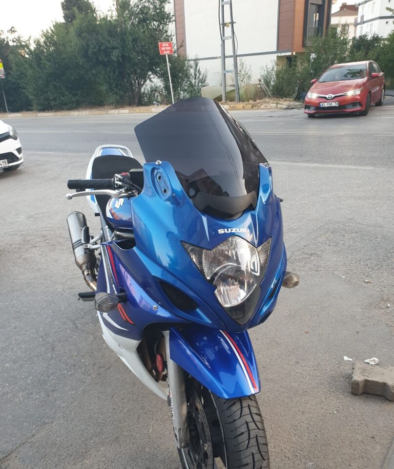 MOTOCAM Suzuki GSX 650 F Ön Cam 2008-2012 Model 40cm Siyah Renkli