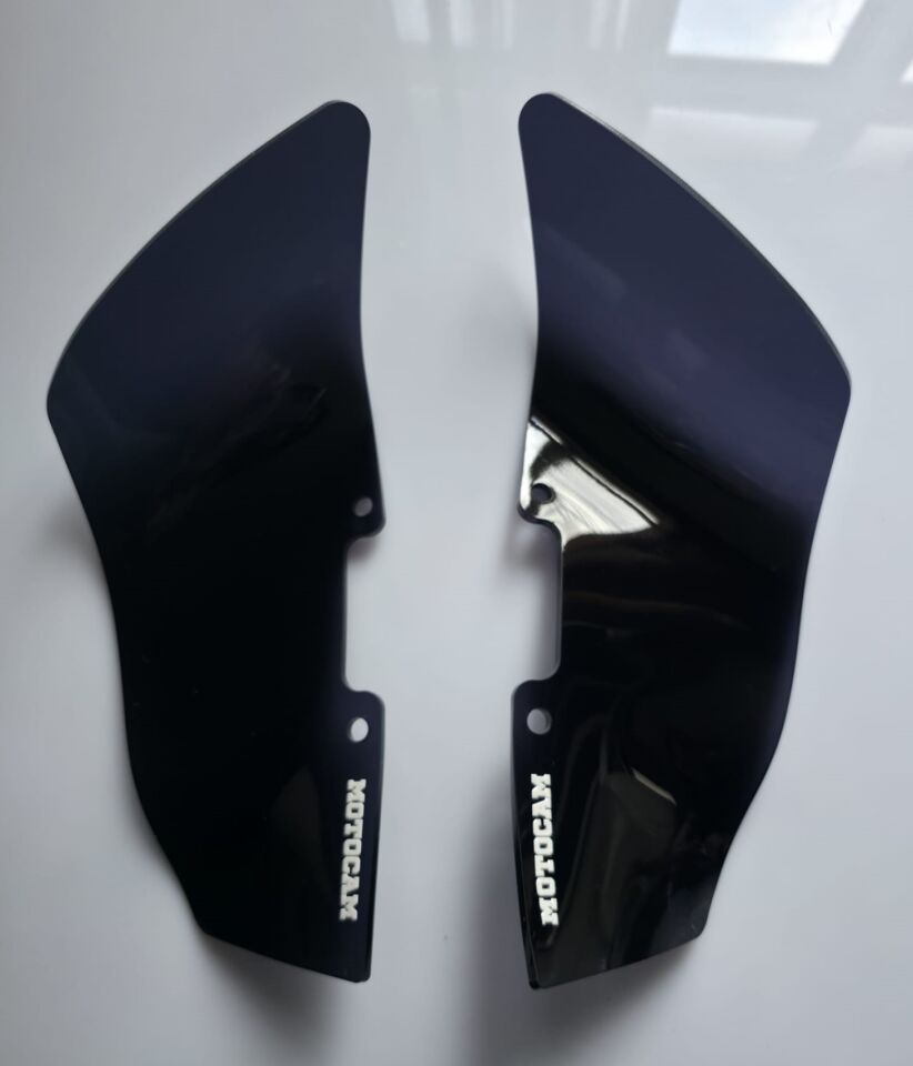 MOTOCAM Voge DS 900 X Böbrek Koruma Rüzgar Saptırıcı Yan Deflektör Siyah Renkli 4mm