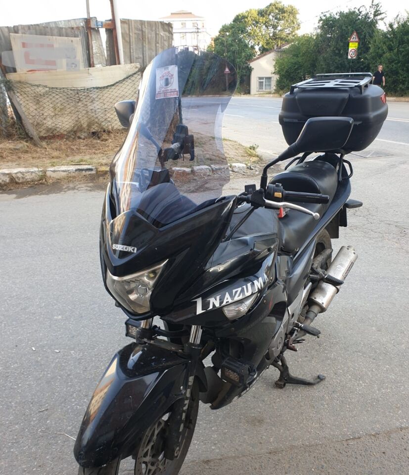 MOTOCAM Suzuki İnazuma GW 250F Ön Cam 2012-2017 Model 50cm Füme Renkli 4mm