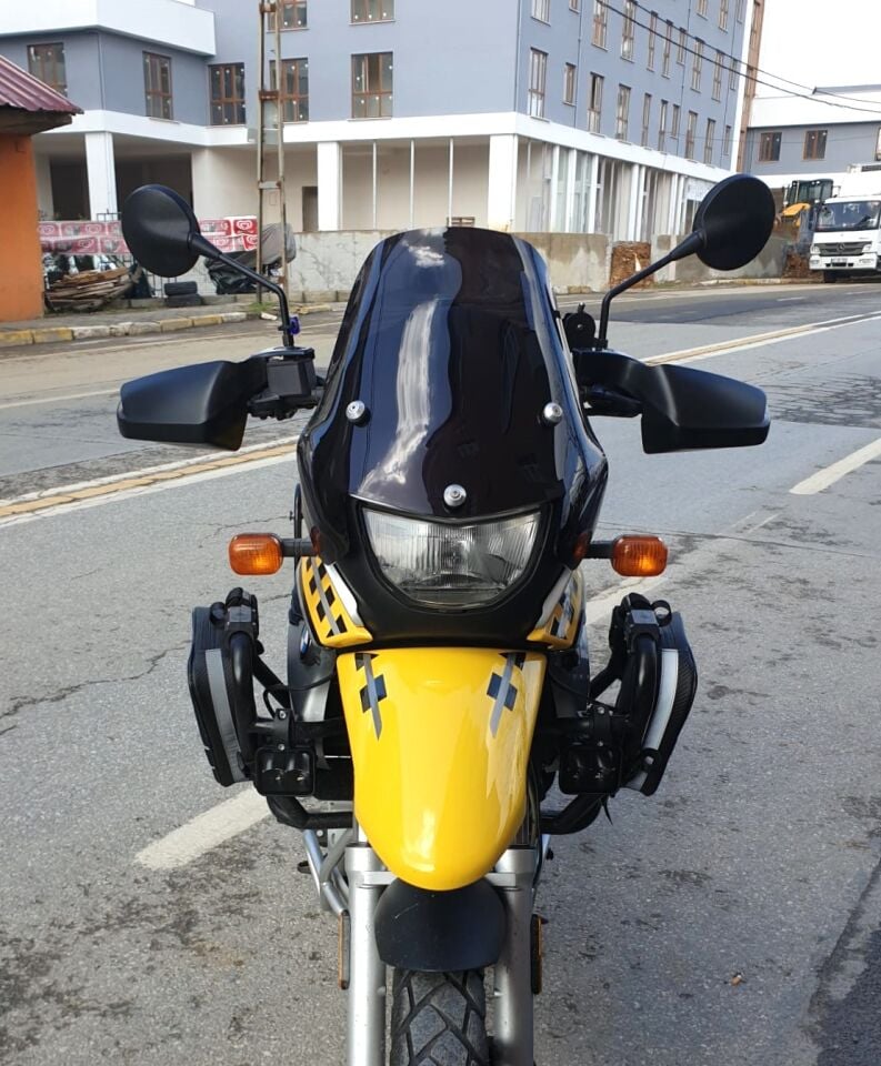 MOTOCAM Bmw F650 GS Ön Cam ( 3 Delikli ) 1999-2003 Model 35cm siyah Renkli 4mm