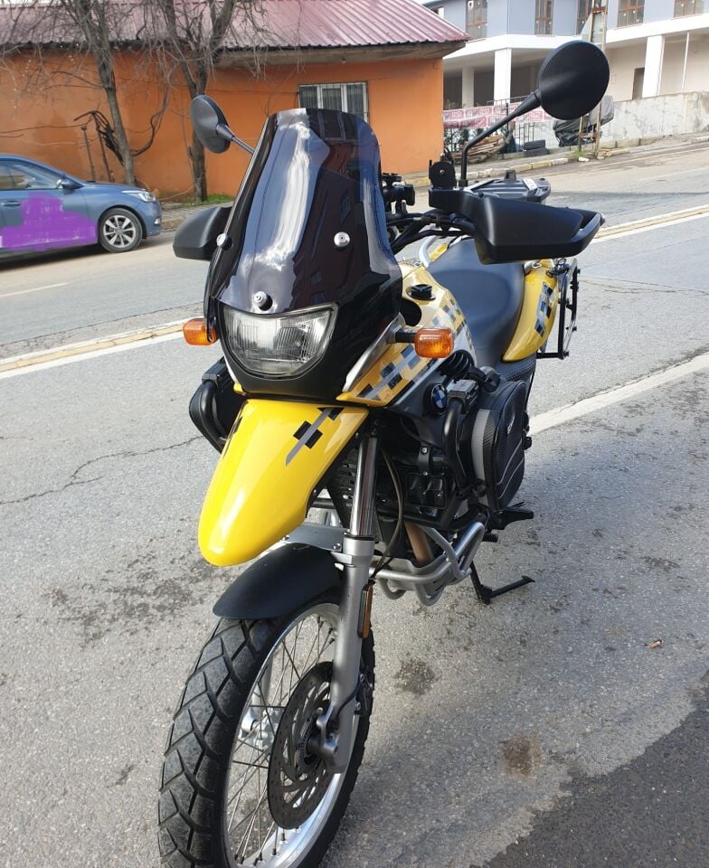 MOTOCAM Bmw F650 GS Ön Cam ( 3 Delikli ) 1999-2003 Model 35cm siyah Renkli 4mm