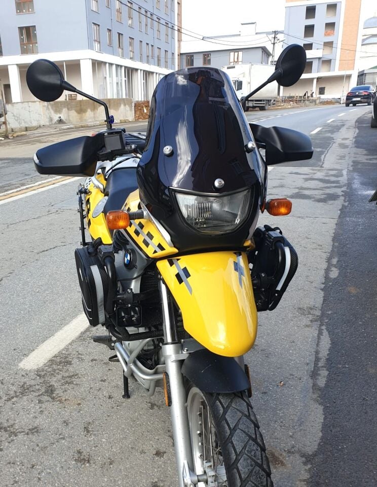 MOTOCAM Bmw F650 GS Ön Cam ( 3 Delikli ) 1999-2003 Model 35cm siyah Renkli 4mm