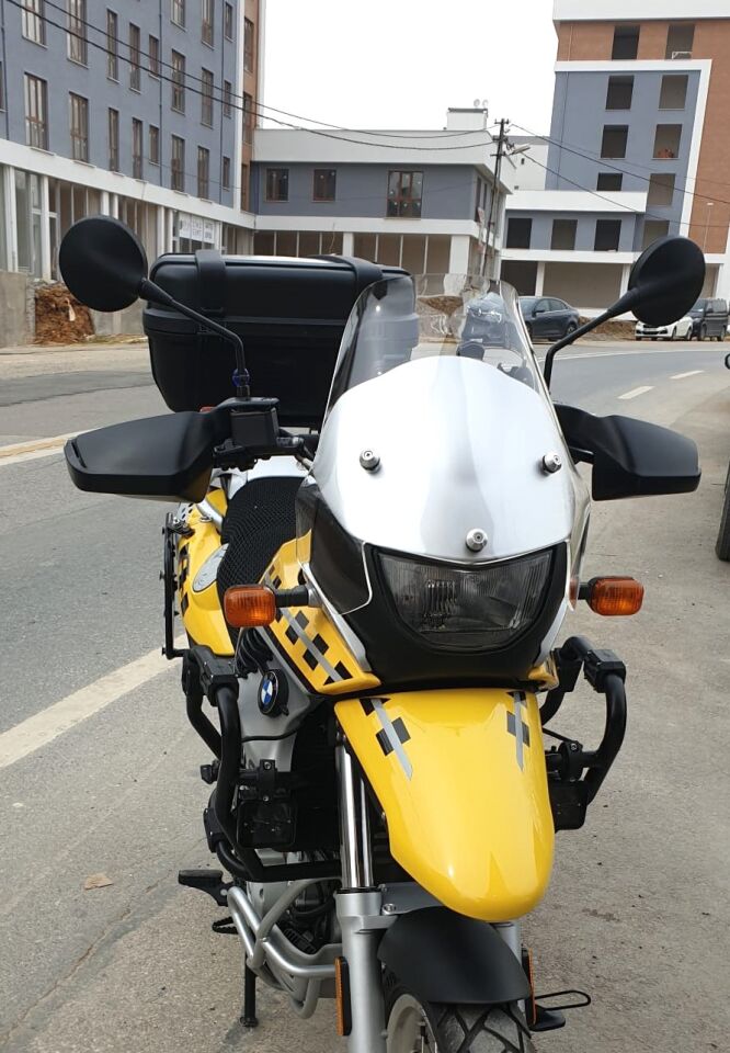 MOTOCAM Bmw F 650 GS Ön Cam ( 3 Delikli ) 1999-2003 Model 35cm Şeffaf Renkli 4mm