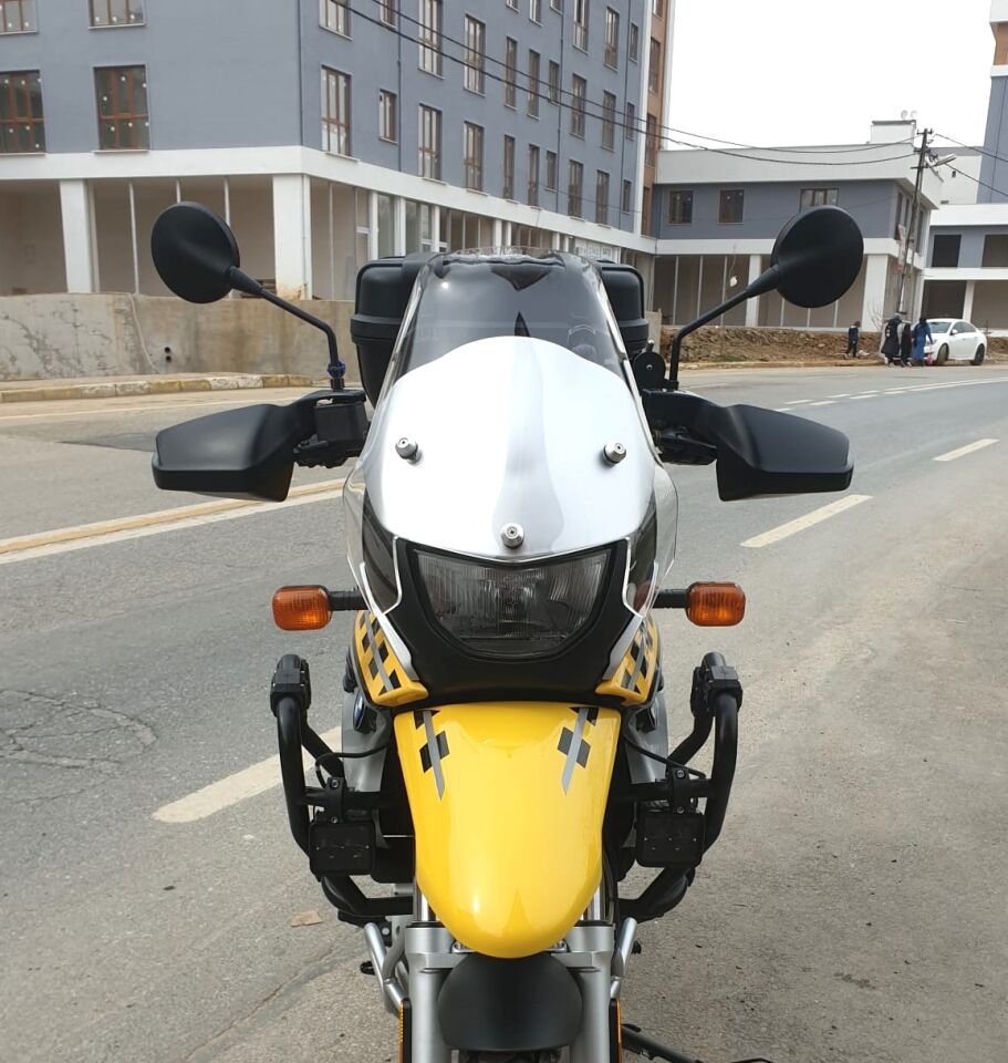 MOTOCAM Bmw F650 GS Ön Cam ( 3 Delikli ) 1999-2003 Model 35cm Şeffaf Renkli 4mm