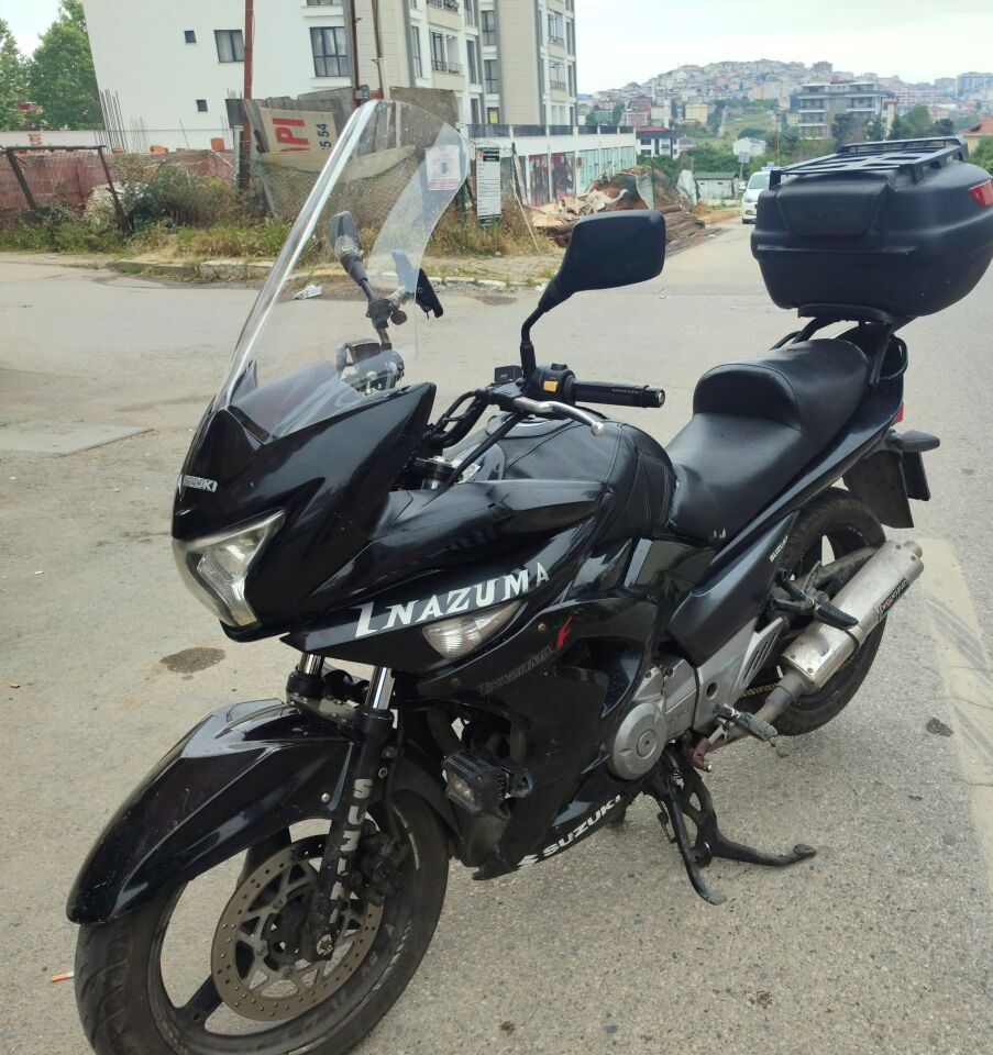 MOTOCAM Suzuki İnazuma GW 250F Ön Cam 2012-2017 Model 50cm Şeffaf Renkli 4mm