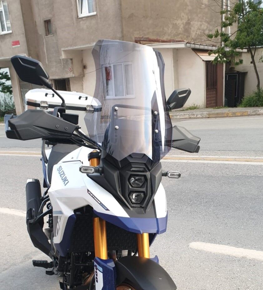 MOTOCAM Suzuki V-strom 800 SE Ön Cam 2023-2026 Model 50cm Füme Renkli 4mm