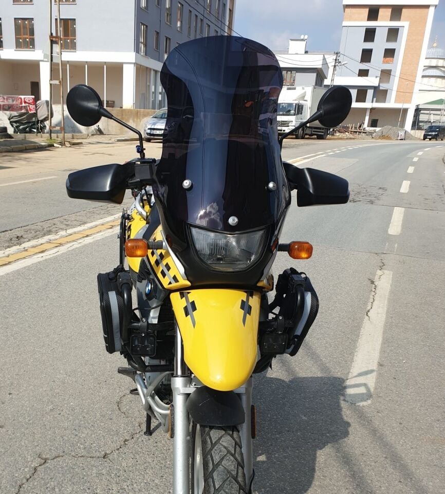 MOTOCAM Bmw F 650 GS Ön Cam ( 3 Delikli ) 1999-2003 Model 58cm Siyah Renkli 4mm