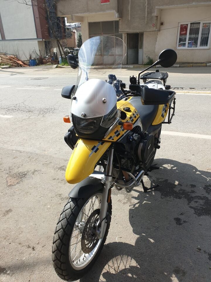 MOTOCAM Bmw F 650 GS Ön Cam ( 3 Delikli ) 1999-2003 Model 58cm Şeffaf Renkli 4mm