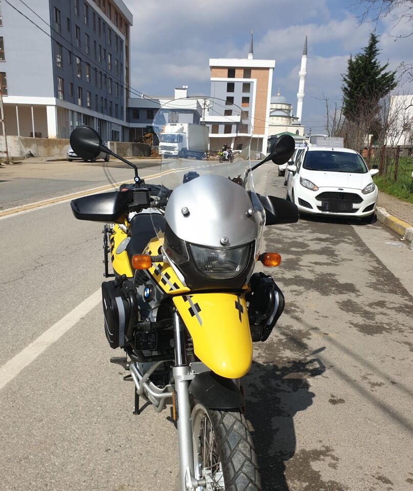 MOTOCAM Bmw F 650 GS Ön Cam ( 3 Delikli ) 1999-2003 Model 58cm Şeffaf Renkli 4mm