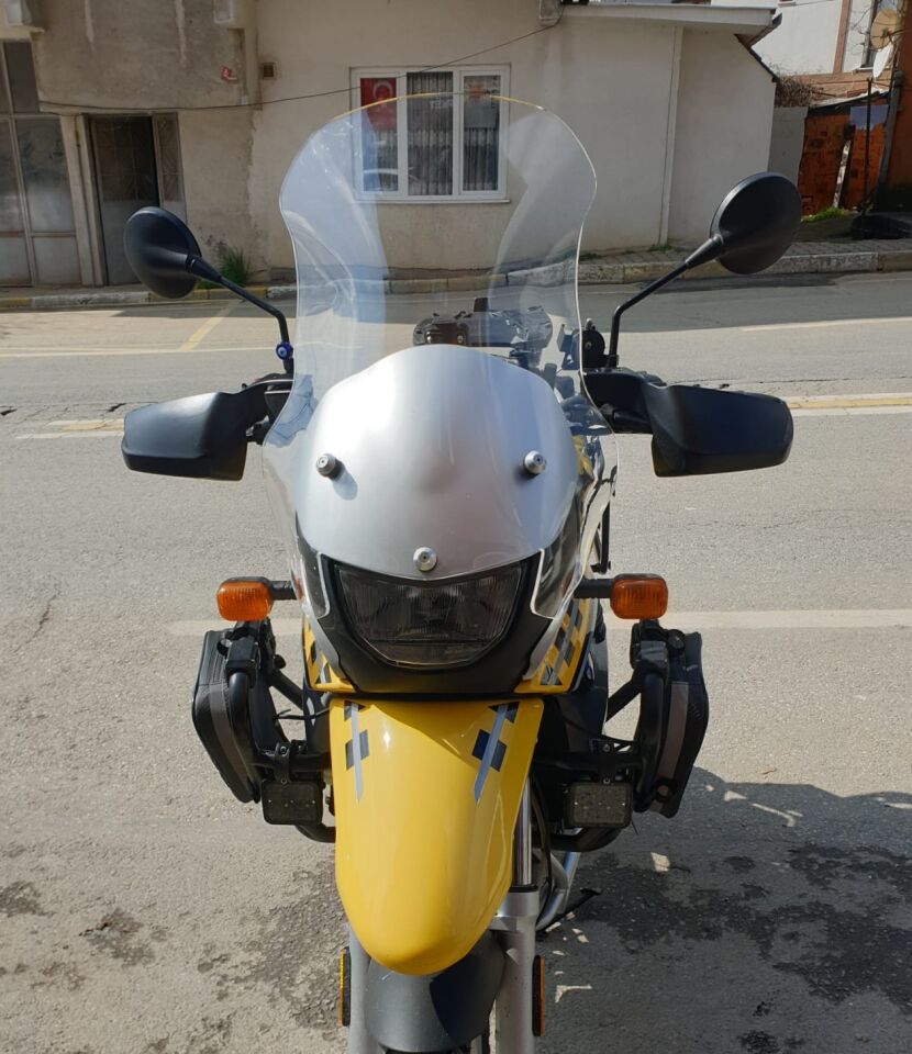 MOTOCAM Bmw F 650 GS Ön Cam ( 3 Delikli ) 1999-2003 Model 58cm Şeffaf Renkli 4mm