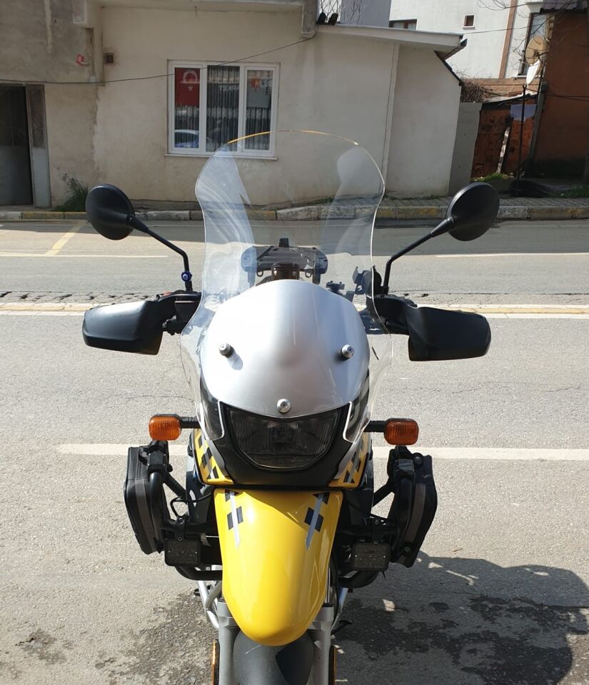 MOTOCAM Bmw F 650 GS Ön Cam ( 3 Delikli ) 1999-2003 Model 58cm Şeffaf Renkli 4mm