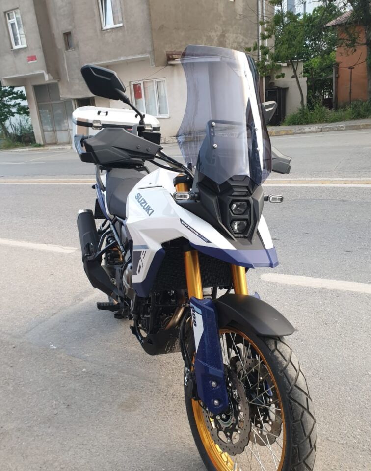 MOTOCAM Suzuki V-strom 800 DE Ön Cam 2023-2026 Model 50cm Füme Renkli 4mm
