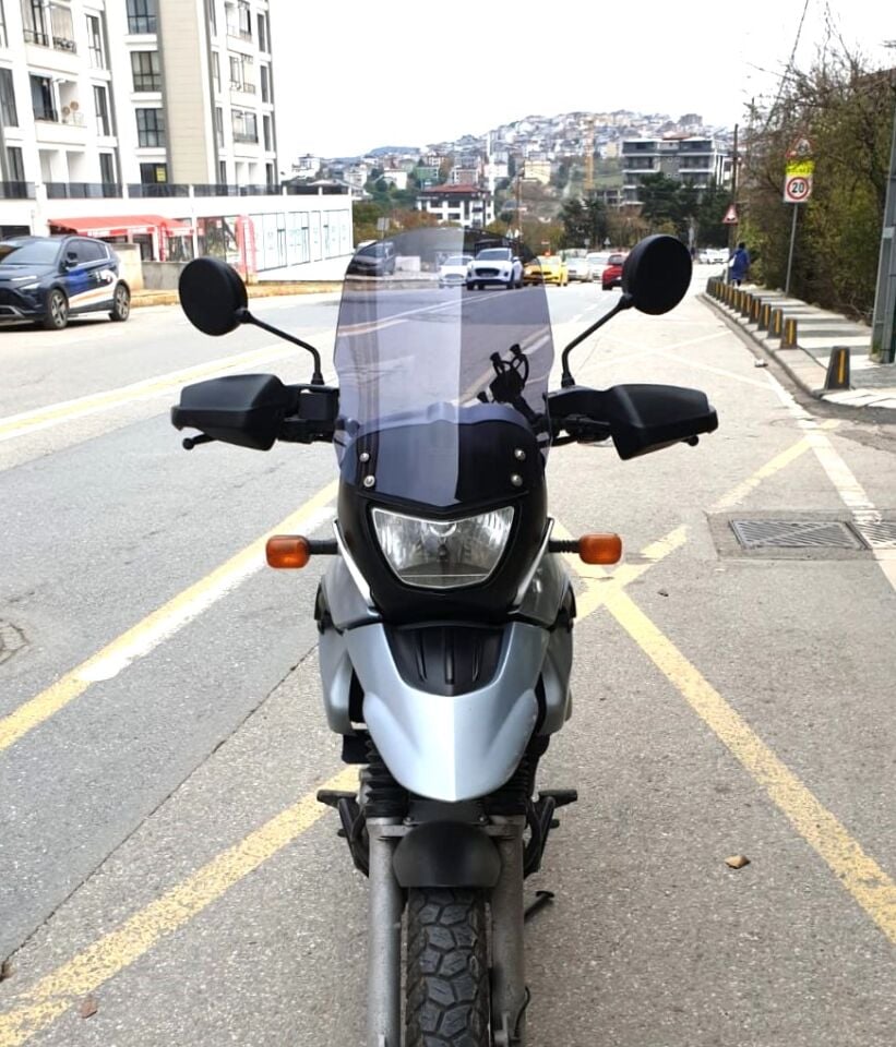 MOTOCAM Bmw F 650 GS Ön Cam 2004-2007 Model 45cm Füme Renkli 4mm