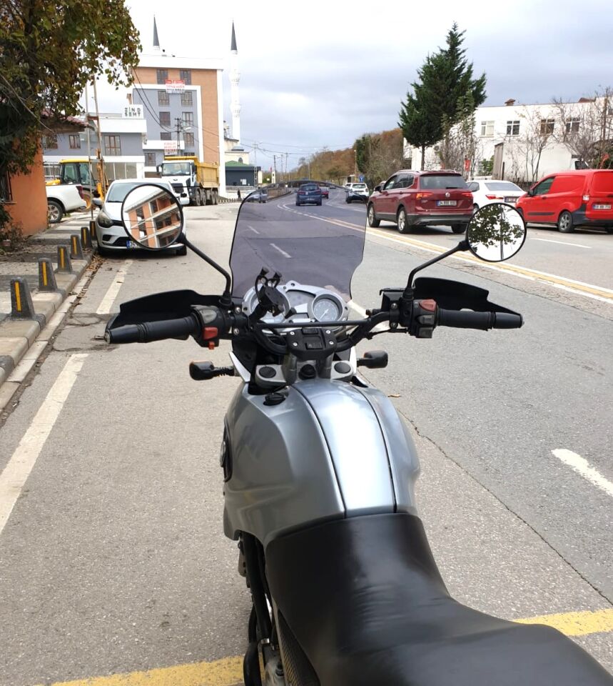 MOTOCAM Bmw F 650 GS Ön Cam 2004-2007 Model 45cm Füme Renkli 4mm