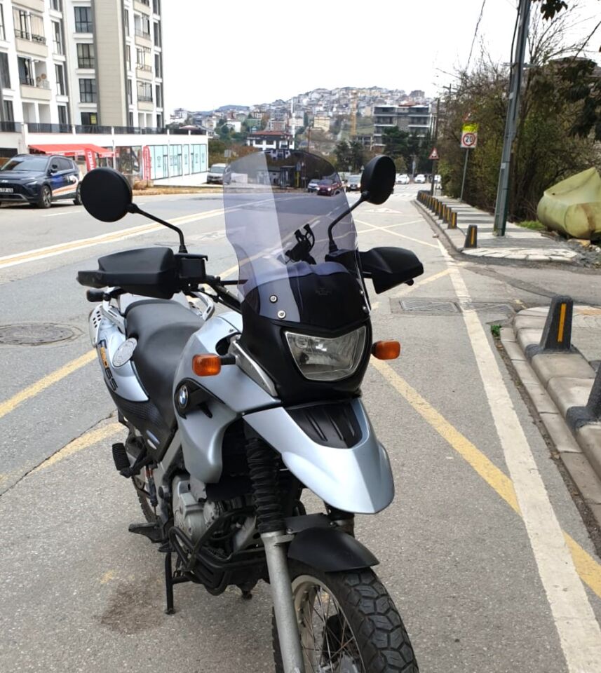 MOTOCAM Bmw F 650 GS Ön Cam 2004-2007 Model 45cm Füme Renkli 4mm