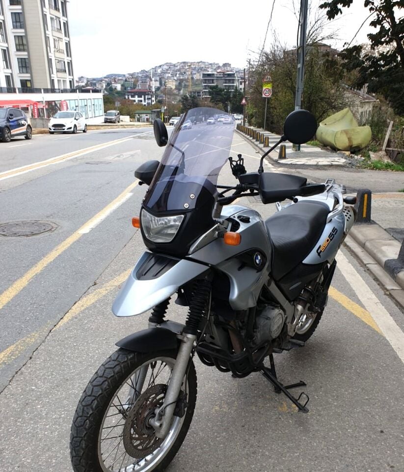 MOTOCAM Bmw F 650 GS Ön Cam 2004-2007 Model 45cm Füme Renkli 4mm