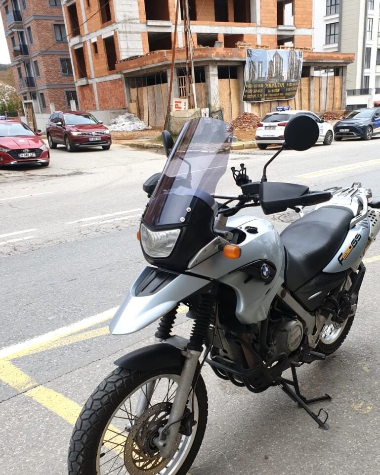 MOTOCAM Bmw F 650 GS Ön Cam 2004-2007 Model 45cm Füme Renkli 4mm