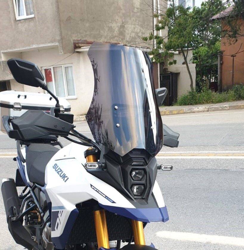 MOTOCAM Suzuki V-strom 800 DE Ön Cam 2023-2026 Model 50cm Siyah Renkli 4mm