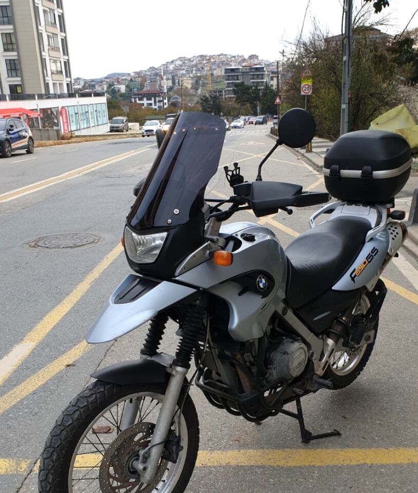 MOTOCAM Bmw F 650 GS Ön Cam 2004-2007 Model 45cm Siyah Renkli 4mm İADE YOKTUR
