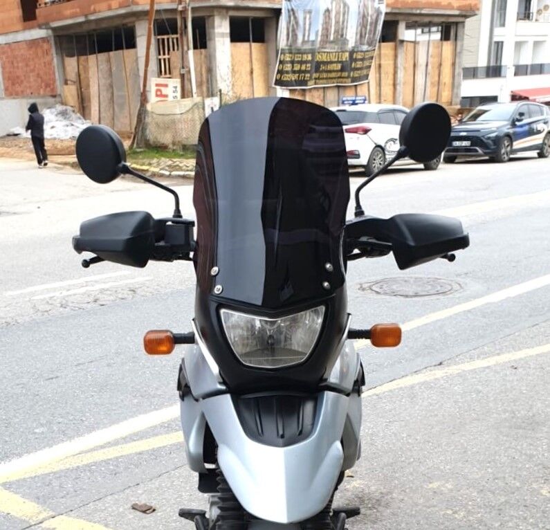 MOTOCAM Bmw F 650 GS Ön Cam 2004-2007 Model 45cm Siyah Renkli 4mm İADE YOKTUR