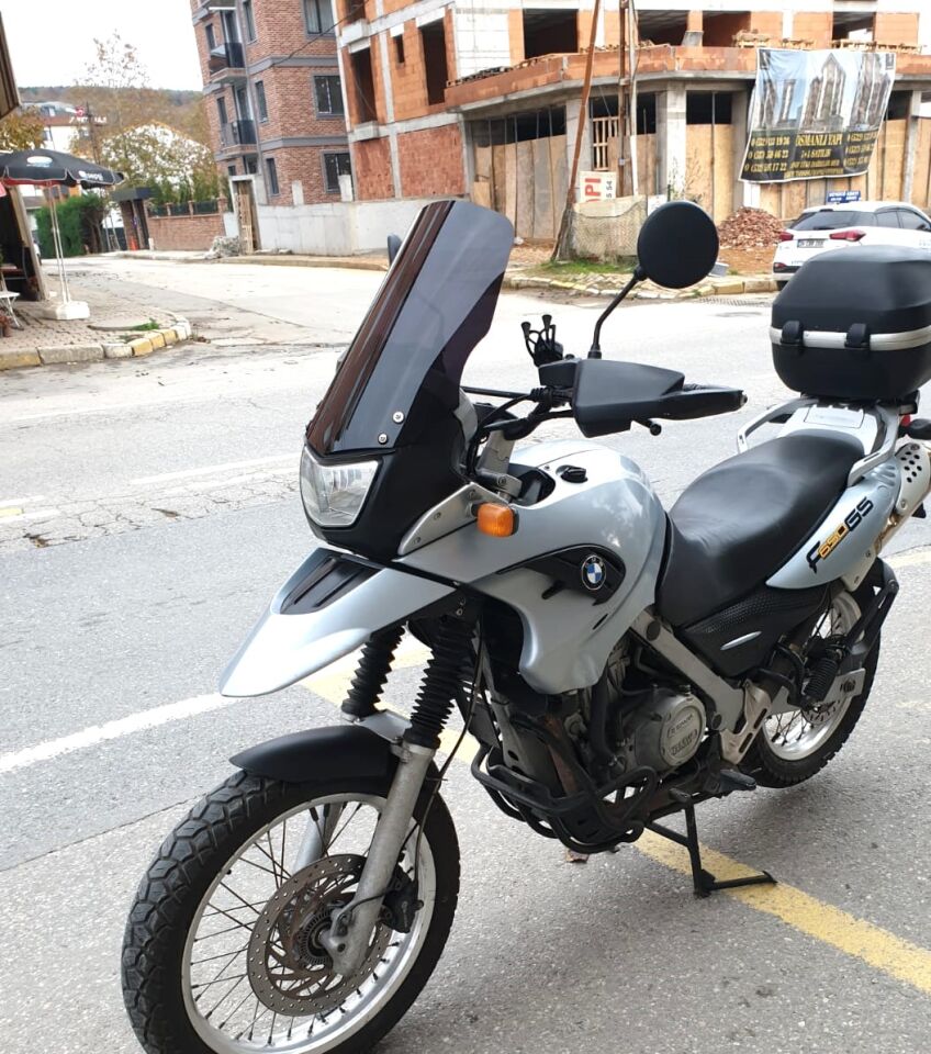 MOTOCAM Bmw F 650 GS Ön Cam 2004-2007 Model 45cm Siyah Renkli 4mm İADE YOKTUR